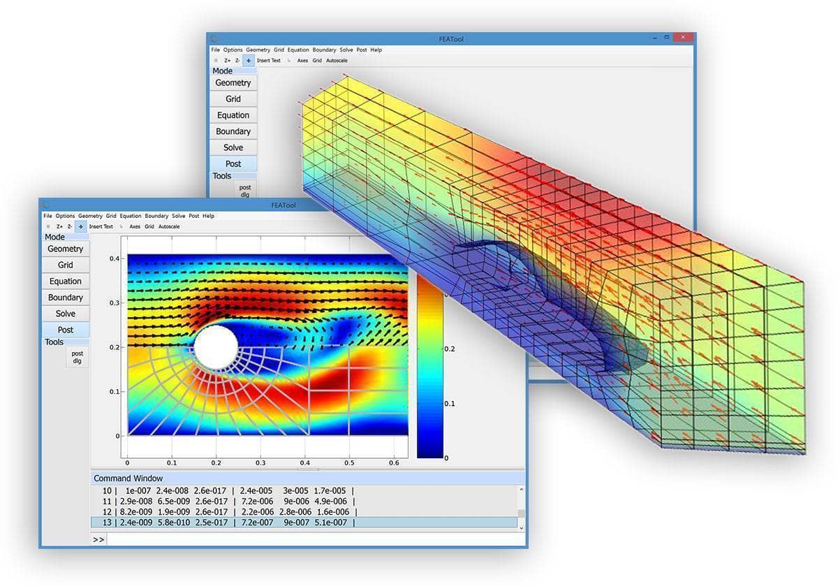 FEATool Multiphysics MATLAB CFD Toolbox Improvements