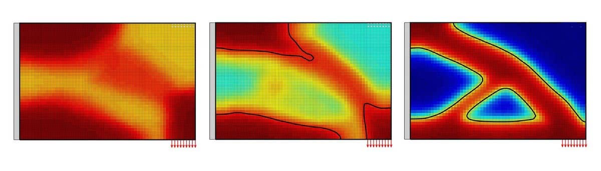 FEATool Multiphysics Topology Optimization Solution