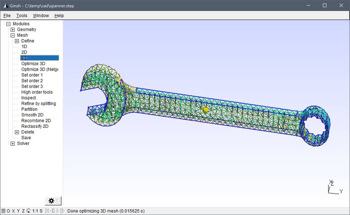 Gmsh CAD File Import and Mesh Generation Tutorial | FEATool